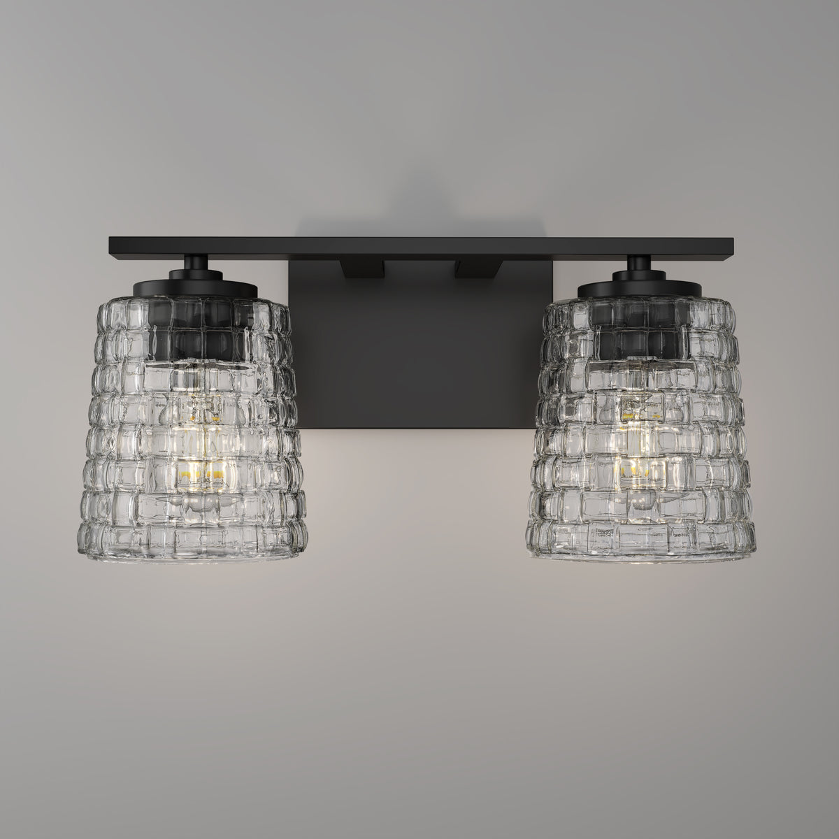 15'' Saben Matte Black 2 Light Bath Vanity