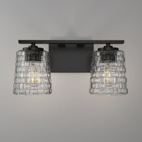 15'' Saben Matte Black 2 Light Bath Vanity