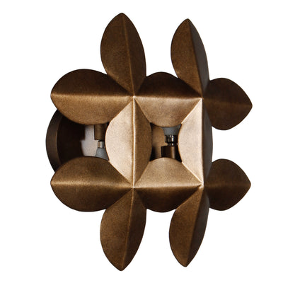 10.75'' Vittoria 2 Light Pearlized Antique Brass Wall Sconce