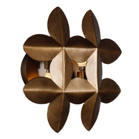 10.75'' Vittoria 2 Light Pearlized Antique Brass Wall Sconce