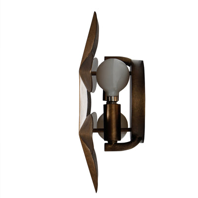 10.75'' Vittoria 2 Light Pearlized Antique Brass Wall Sconce