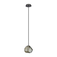 7.5'' Pallina 1 Light Satin Black Nickel Pendant