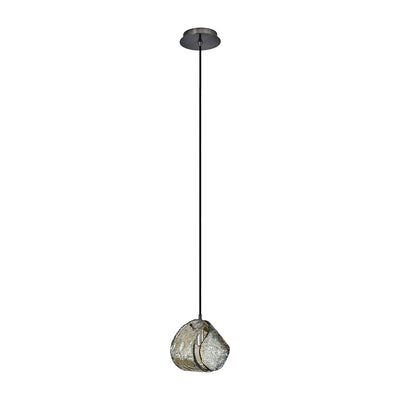 7.5'' Pallina 1 Light Satin Black Nickel Pendant