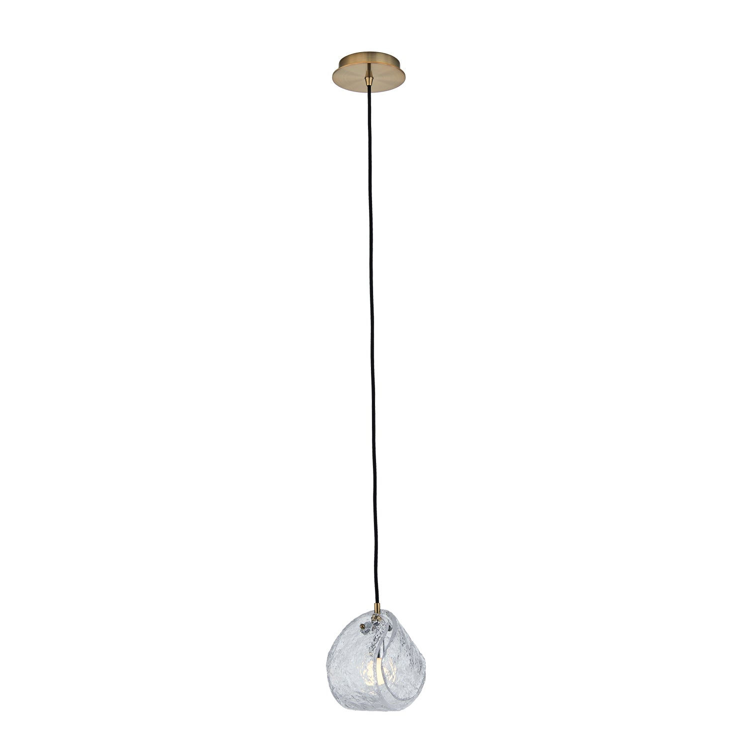 7.50'' Pallina 1 Light Winter Brass Pendant