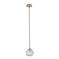 7.50'' Pallina 1 Light Winter Brass Pendant