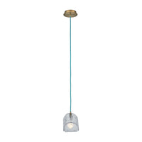 7.5'' Pallina 1 Light Winter Brass Pendant