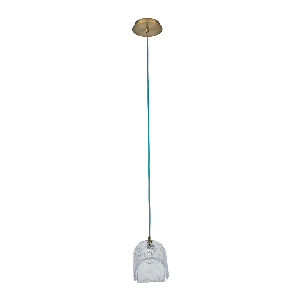 7.5'' Pallina 1 Light Winter Brass Pendant