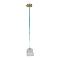 7.5'' Pallina 1 Light Winter Brass Pendant