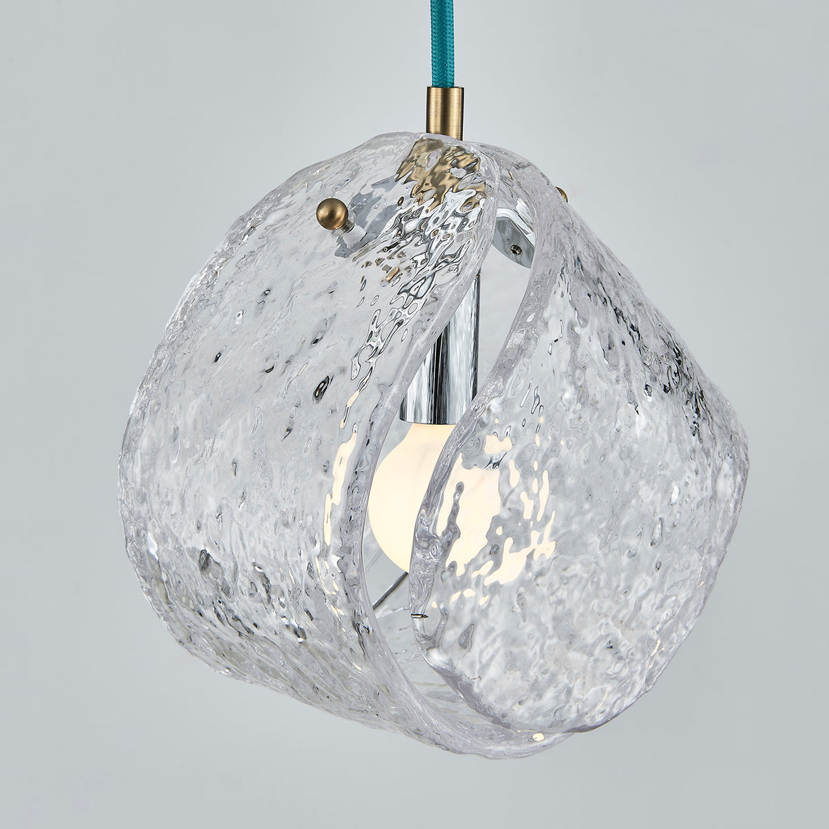 7.5'' Pallina 1 Light Winter Brass Pendant
