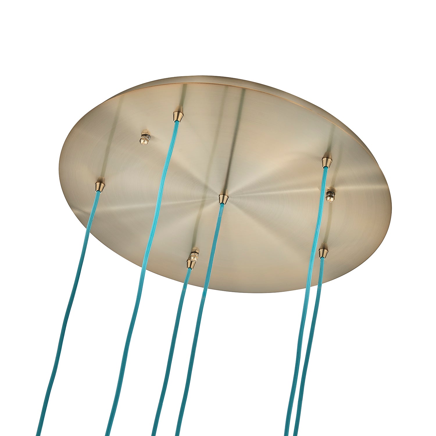 7.5'' Pallina 6 Light Winter Brass Chandelier