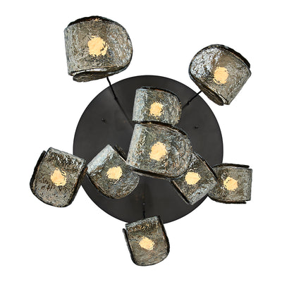 7.5'' Pallina 9 Light Satin Black Nickel Chandelier
