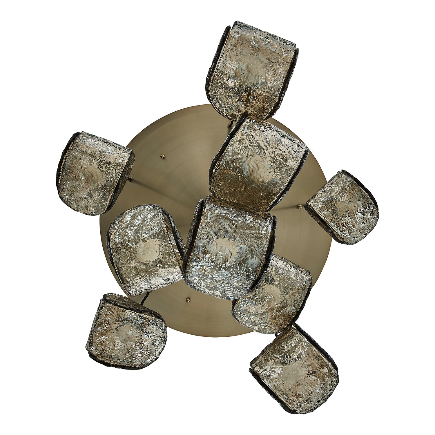7.5'' Pallina 9 Light Winter Brass Chandelier