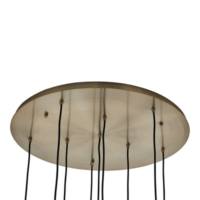 7.5'' Pallina 9 Light Winter Brass Chandelier
