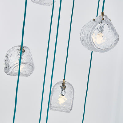 7.5'' Pallina 9 Light Winter Brass Chandelier