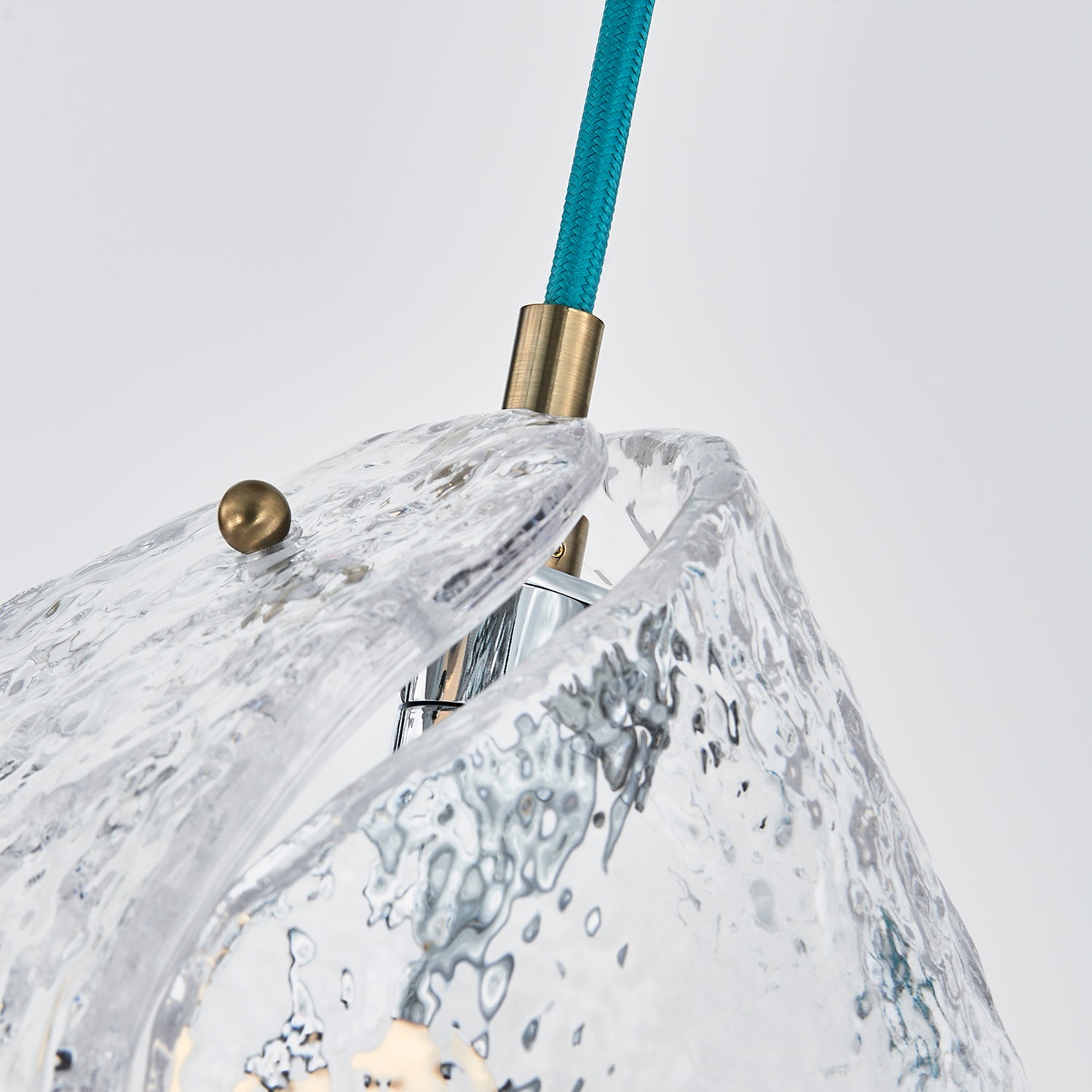 7.5'' Pallina 9 Light Winter Brass Chandelier