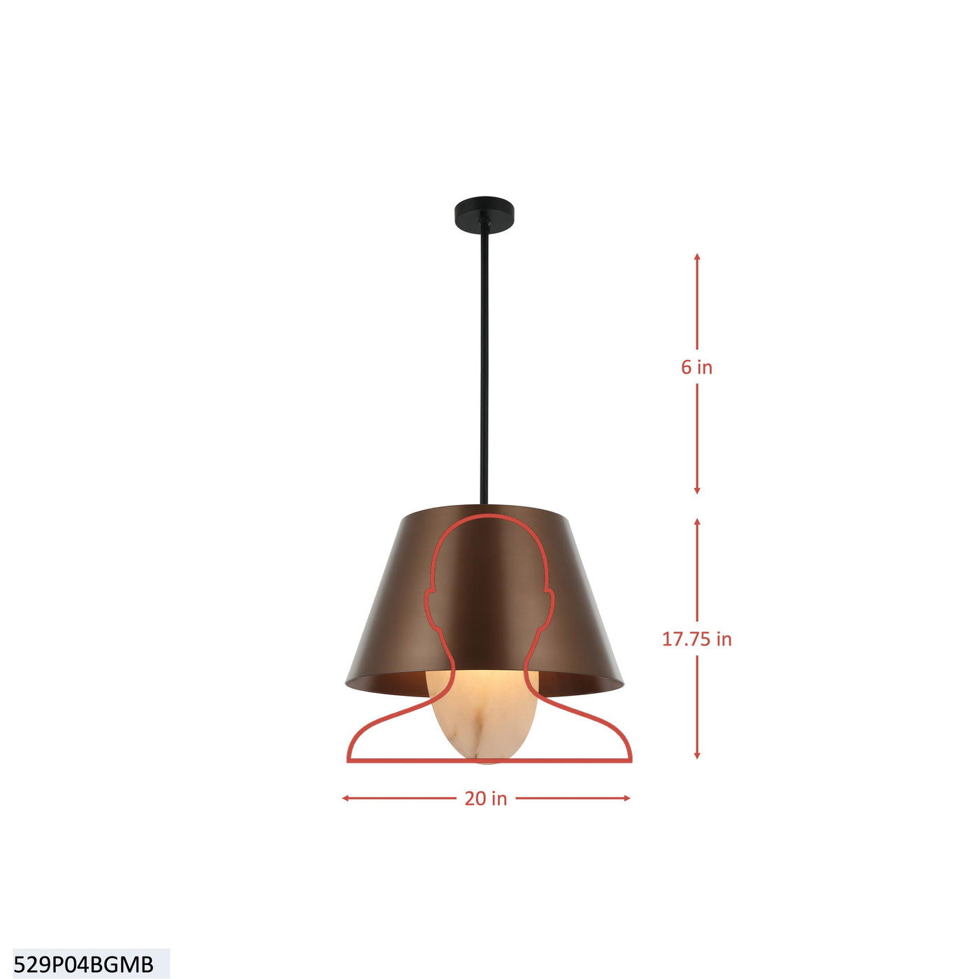 Rock On 4 Light Pendant