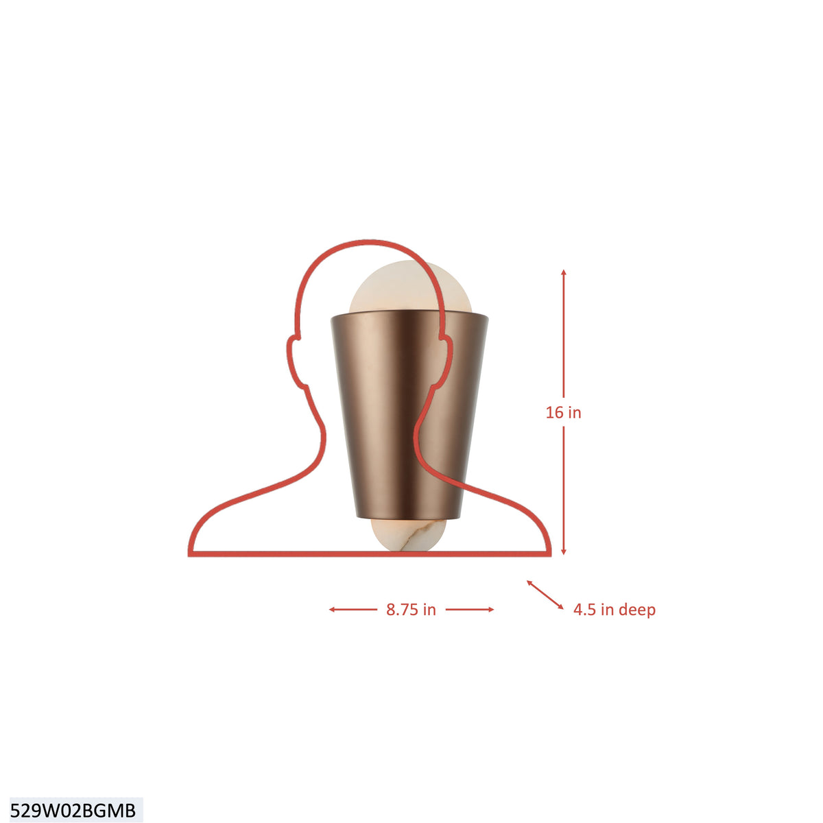 Rock On 2 Light Wall Sconce