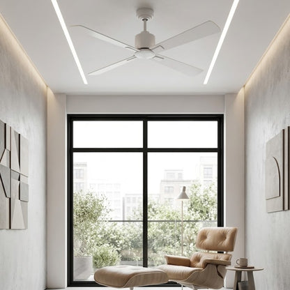 52 Inch DC White Fan with Remote