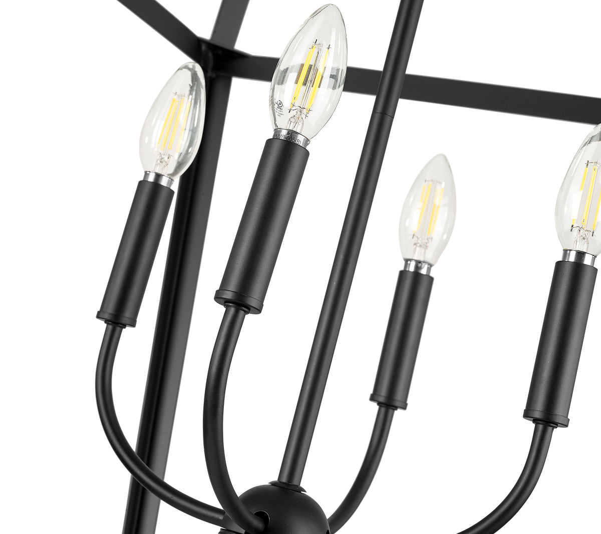 31.75'' Kelsey Matte Black 4 Light Pendant