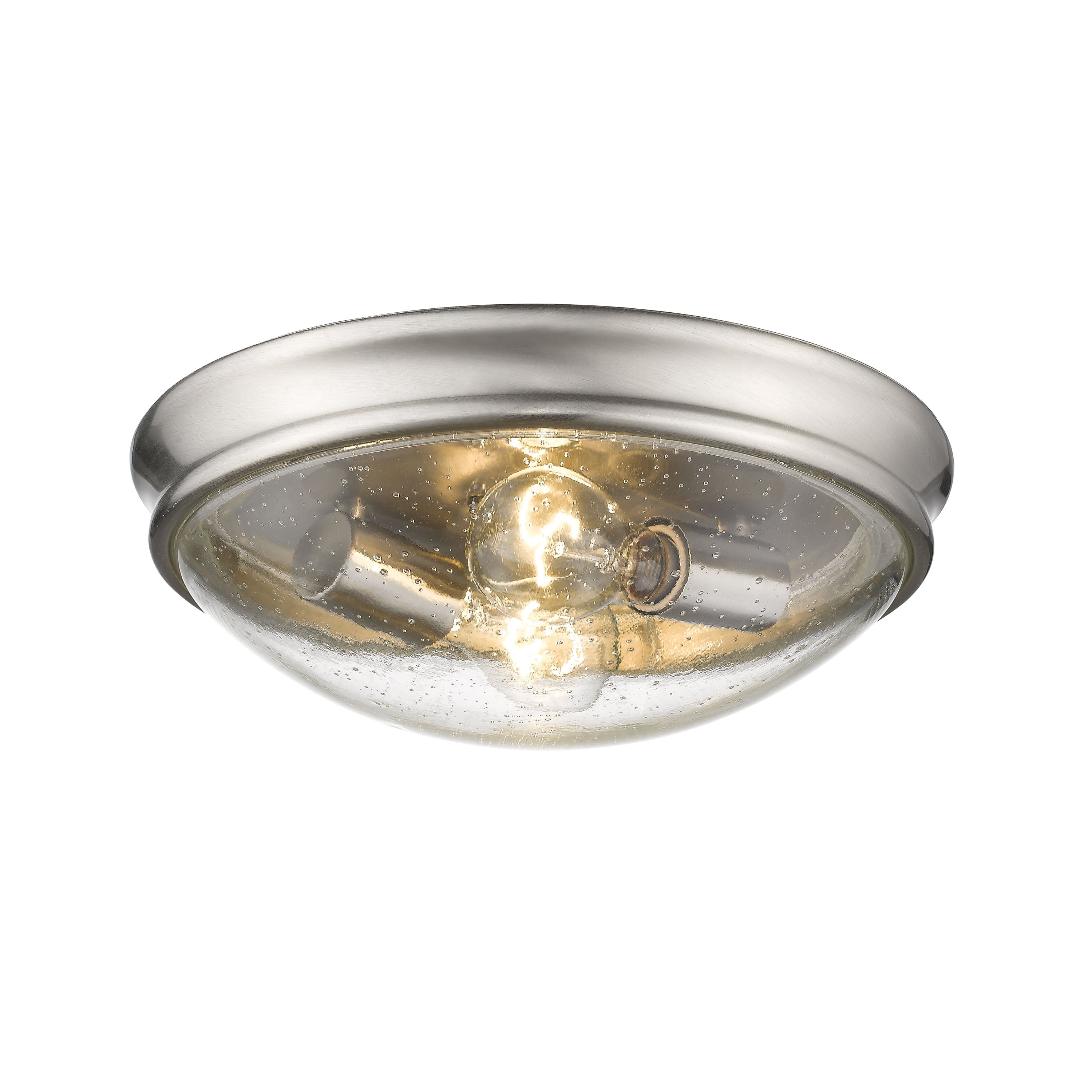 5'' Belforge Brushed Nickel 2 Light Flush Mount