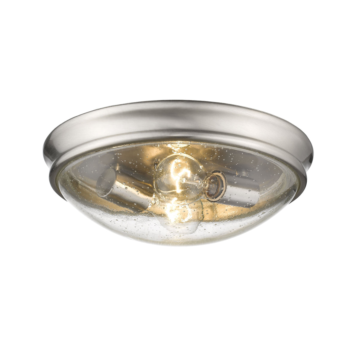 5'' Belforge Brushed Nickel 2 Light Flush Mount