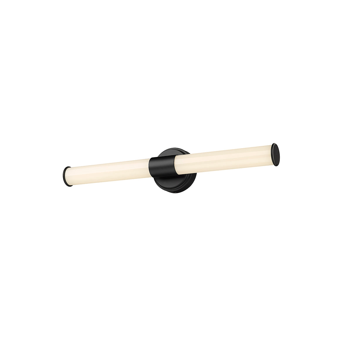 24'' Trumann Matte Black 1 Vanity Light