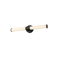 24'' Trumann Matte Black 1 Vanity Light