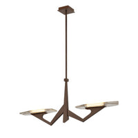 Down the Wrong Path 2 Light Medium Linear Chandelier