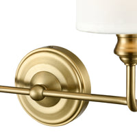 15.25'' Leena Vintage Brass 2 Light Bath Vanity
