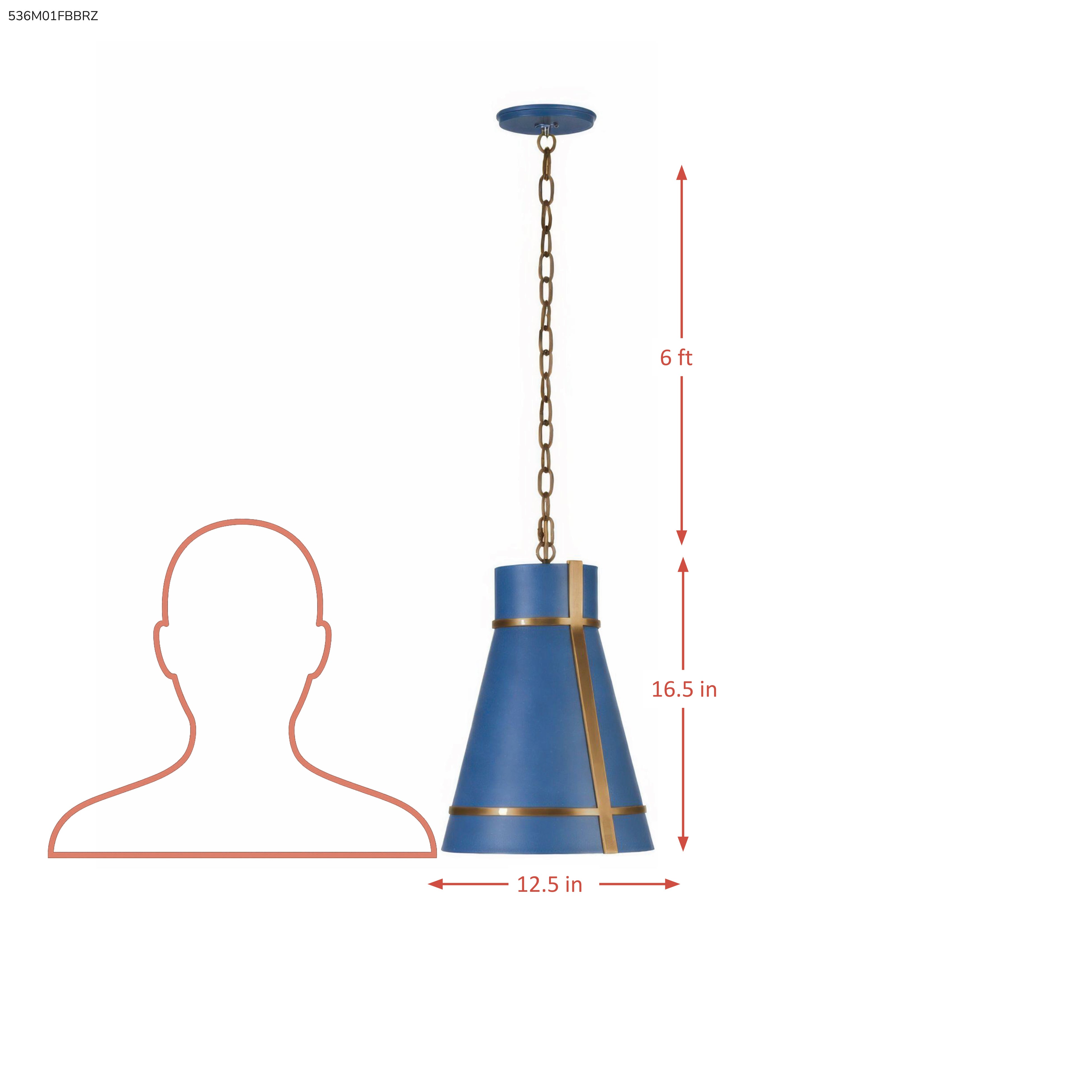 Brasserie 1 Light Mini Pendant