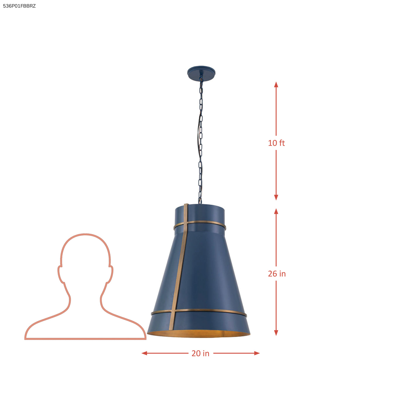 Brasserie 1 Light Pendant