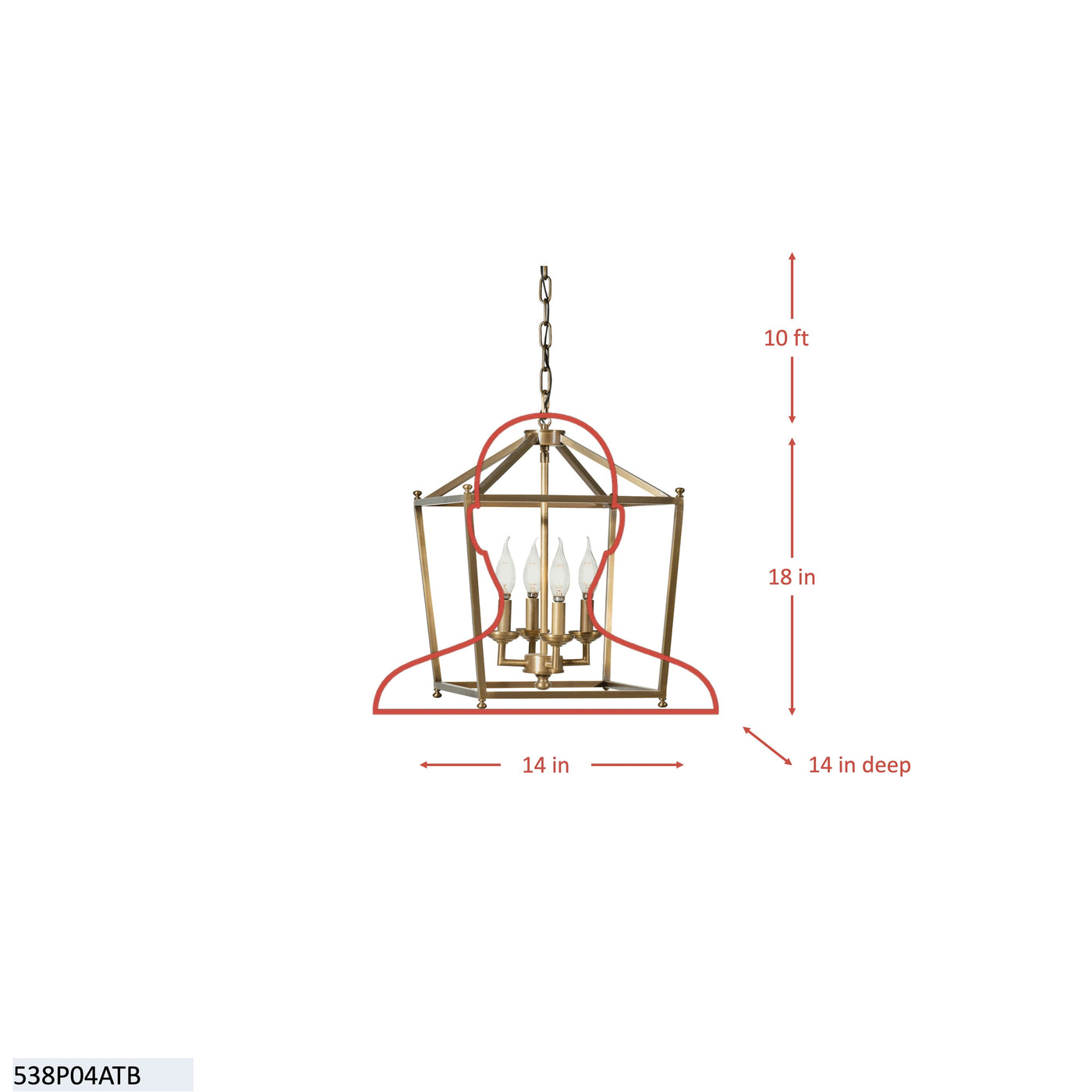 Gridlock 4 Light Pendant