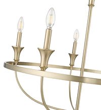 28'' Emery Modern Gold 5 Light Chandelier