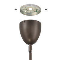 Fiorello 54-inch 9-light Forged Bronze Linear Chandelier with Smoked Amber Glass Shades