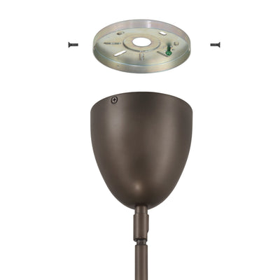 Fiorello 54-inch 9-light Forged Bronze Linear Chandelier with Smoked Amber Glass Shades