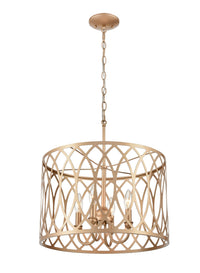 12.25'' Arelyn Painted Modern Gold 4 Light Pendant