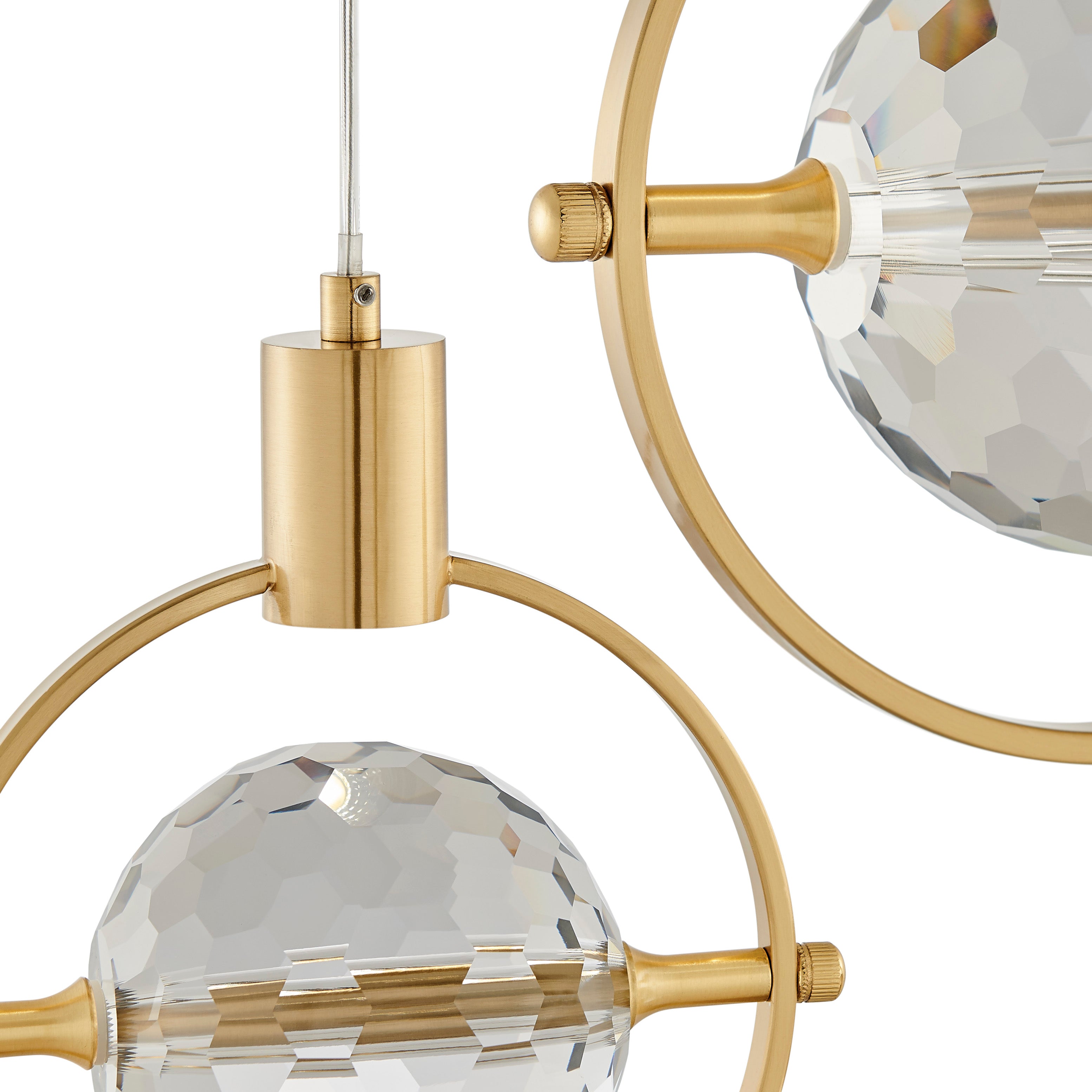 Hollywood Circle 3 Light Pendant | Gold