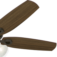 52 inch Builder New Bronze Ceiling Fan with LED Light Kit and Pull Chain