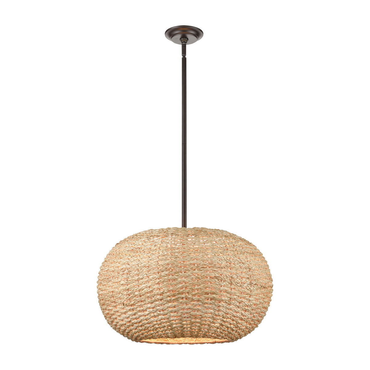 13.25'' Bemo Oiled Bronze 3 Light Pendant