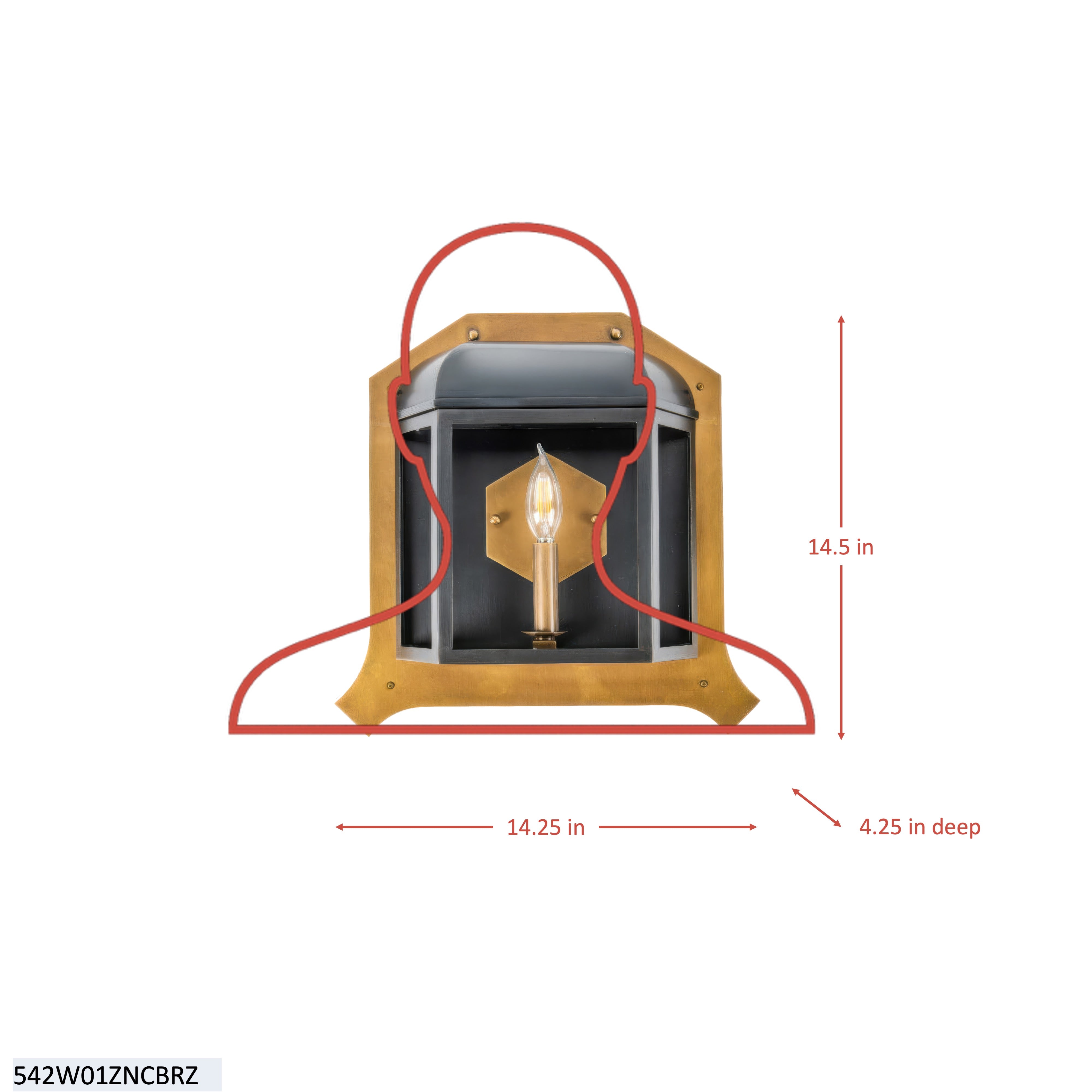 Gaslighter 1 Light Wall Sconce