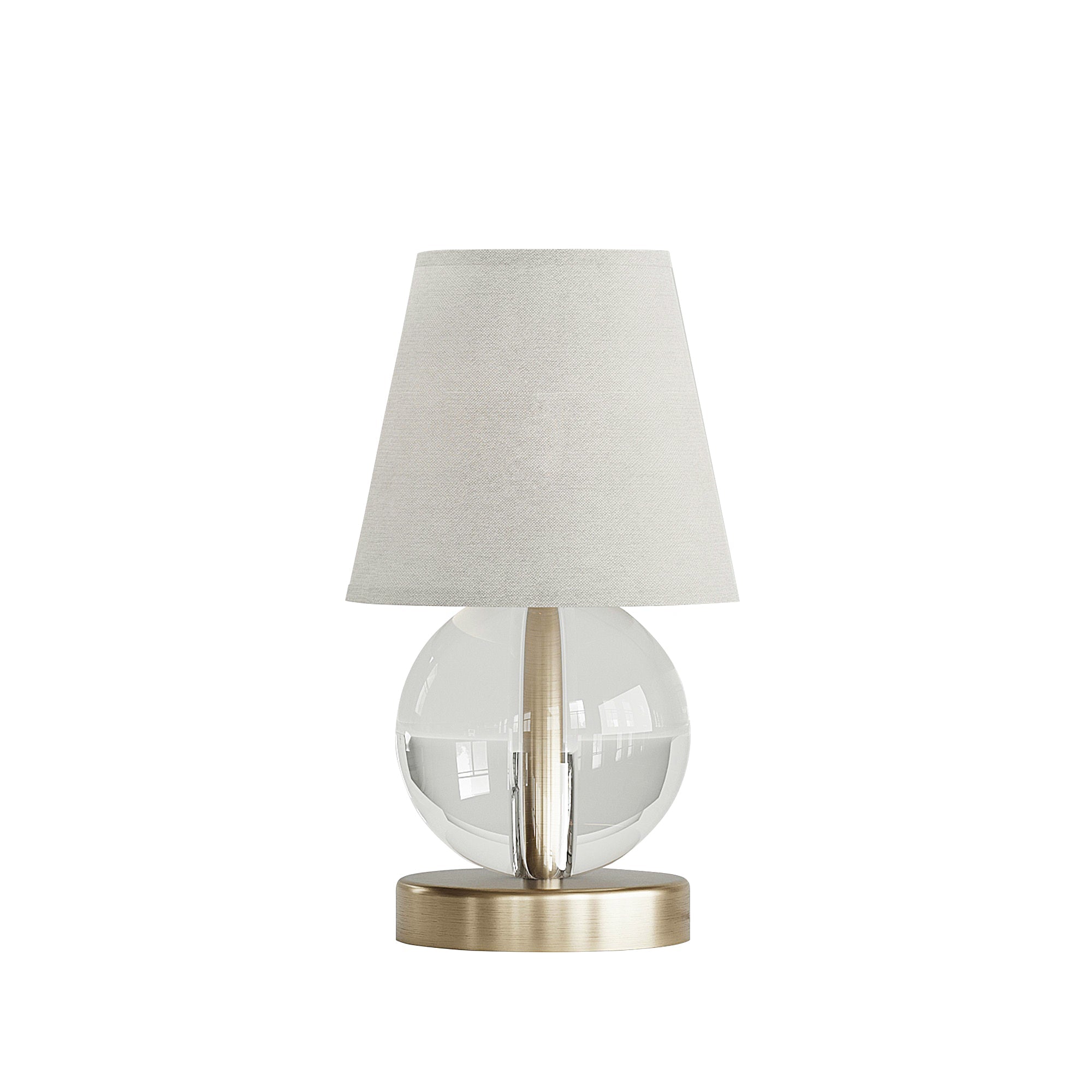 Mona & Lisa 1 Light Spherical Crystal Table Lamp