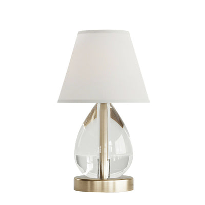 Mona & Lisa 1 Light Oblong Crystal Table Lamp