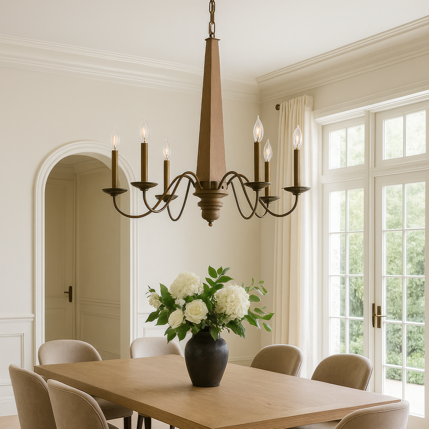 Dinner at 8 Light Chandelier