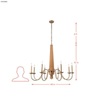 Dinner at 8 Light Chandelier