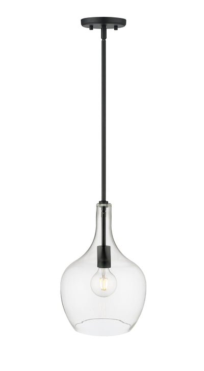 15'' Lamara Matte Black 1 Light Pendant