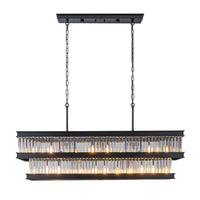 Double Take 6 Light 2-Tier Linear Chandeliers