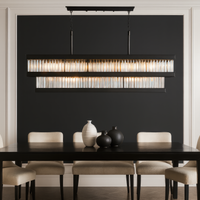 Double Take 6 Light 2-Tier Linear Chandeliers