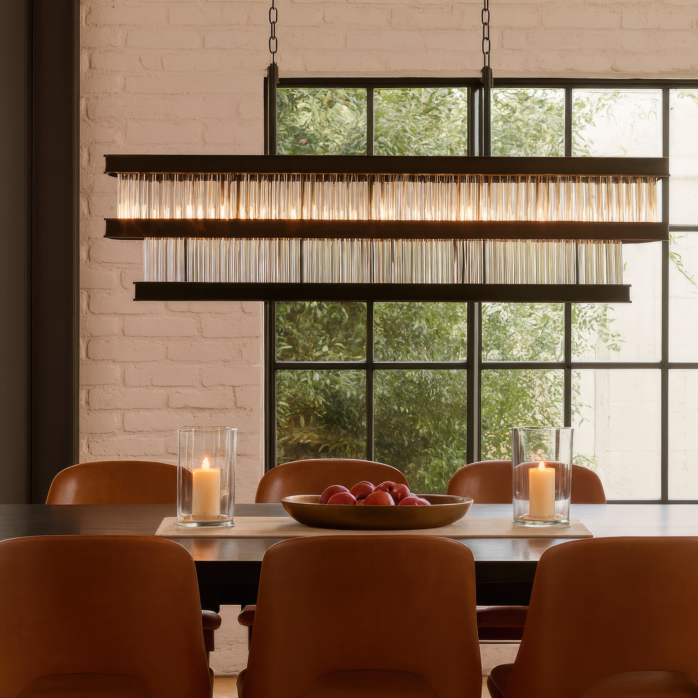Double Take 6 Light 2-Tier Linear Chandeliers