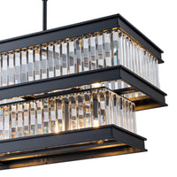 Double Take 6 Light 2-Tier Linear Chandeliers