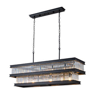 Double Take 6 Light 2-Tier Linear Chandeliers